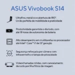 Notebook Asus Vivobook S14 S3407va Intel Core I7 13620h 8gb Ram 512gb Ssd Linux Keepos Tela 14 Vips Fhd 60hz Cool Silver - Ly055 - Imagem 2