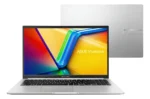 Notebook Asus Vivobook 15 M1502ya Amd Ryzen 7 5825u 16gb Ram 512gb Ssd Windows 11 Home Tela 15.6 Led Fhd Silver - Nj655w