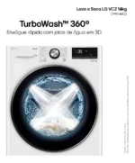 Lava E Seca Lg Smart Vc2 14kg Branca Com Ia Cv9014wc2 - 127v 127v Branco - Imagem 10