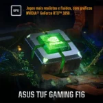 Notebook Asus Tuf Gaming F16 Fx607vj Nvidia Rtx 3050 Intel Core 5 210h 16gb Ram 512gb Ssd Linux Keepos Tela 16 Nível Ips 144hz Cinza - Rl015 - Imagem 4