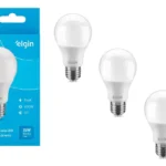 Kit 3 Lâmpadas Led 15w Bulbo Bivolt Branca Fria 6500k Elgin 127/220v Branco-frio