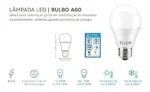 Kit 50 Lâmpadas Led Bulbo 12w E27 Branco Frio Inmetro Elgin 127/220v Branco-frio - Imagem 5