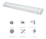 Luminária Sobrepor Led Slim 36w 120cm Branco Frio Elgin 127/220v Branco-frio - Imagem 7