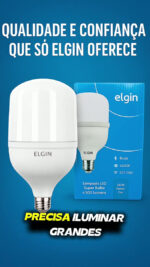 Kit 02 Lâmpadas Led Bulbo 65w Branco Frio 6500k Elgin - Imagem 2